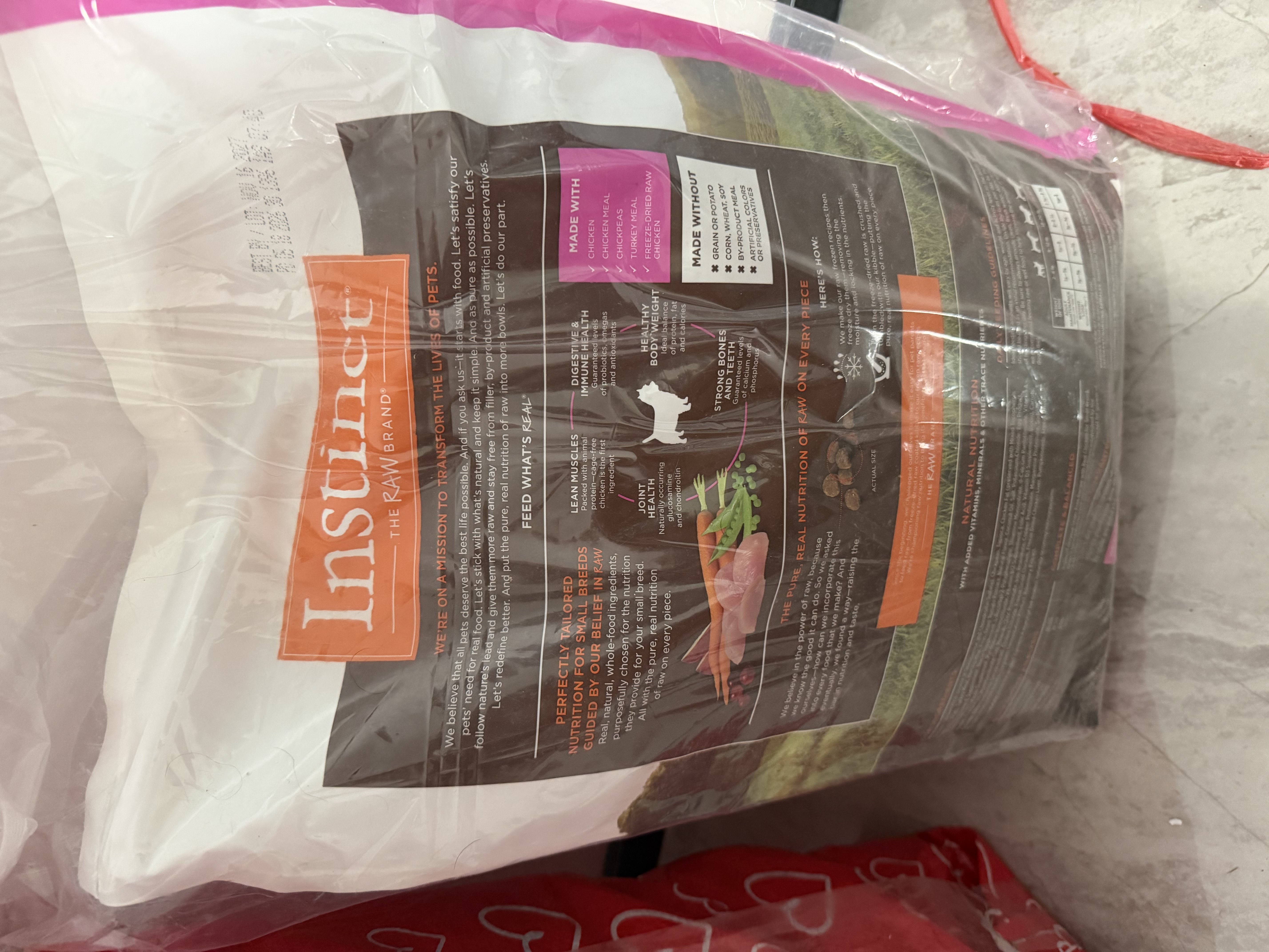 instinct天然百利狗粮进口无谷鸡肉小型犬专用犬粮11磅/5kg[27年11月] 实拍图