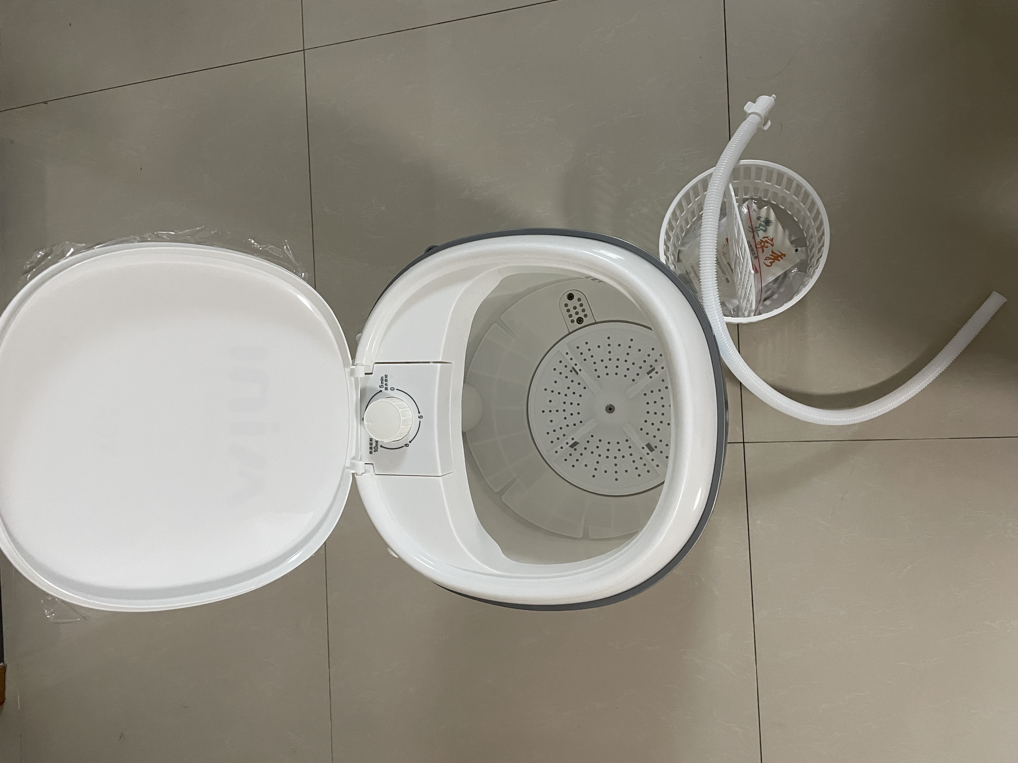 VCJ迷你洗衣机小型家用母婴儿童宝宝洗内衣内裤洗袜子神器宿舍出租房波轮半自动洗沥一体 实拍图