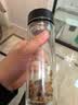 富光双层玻璃杯水杯子茶水分离泡茶杯男女士高颜值团购定制400ML 实拍图