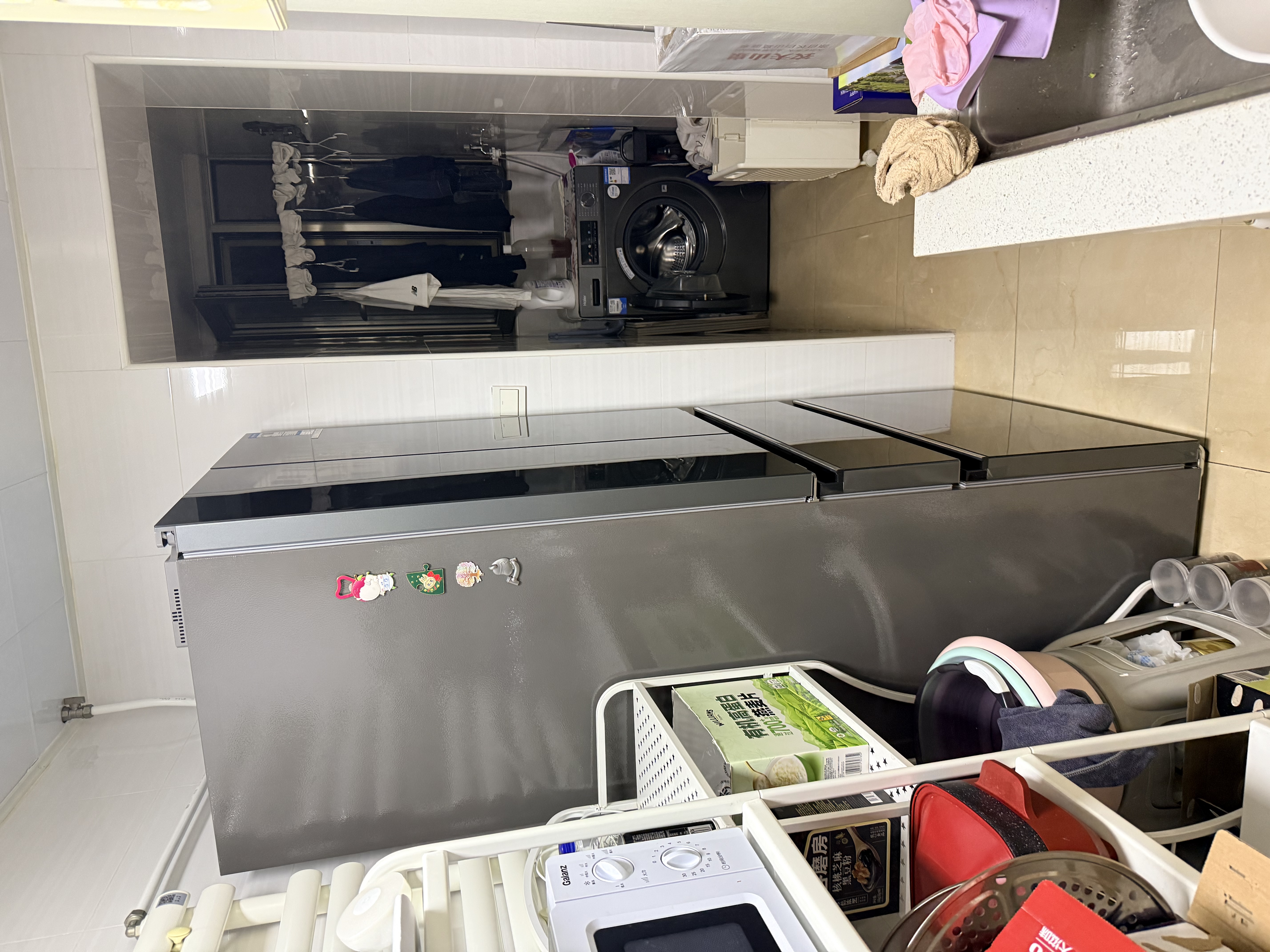 博世（BOSCH）小平安501L法式多门冰箱 超薄零嵌平嵌大容量双系统变频净味冷冻室抗菌 KME50S97TI 国家补贴 实拍图