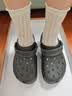 卡骆驰（crocs）经典云朵Clog女沙滩洞洞鞋凉拖鞋206750 黑色  37  实拍图