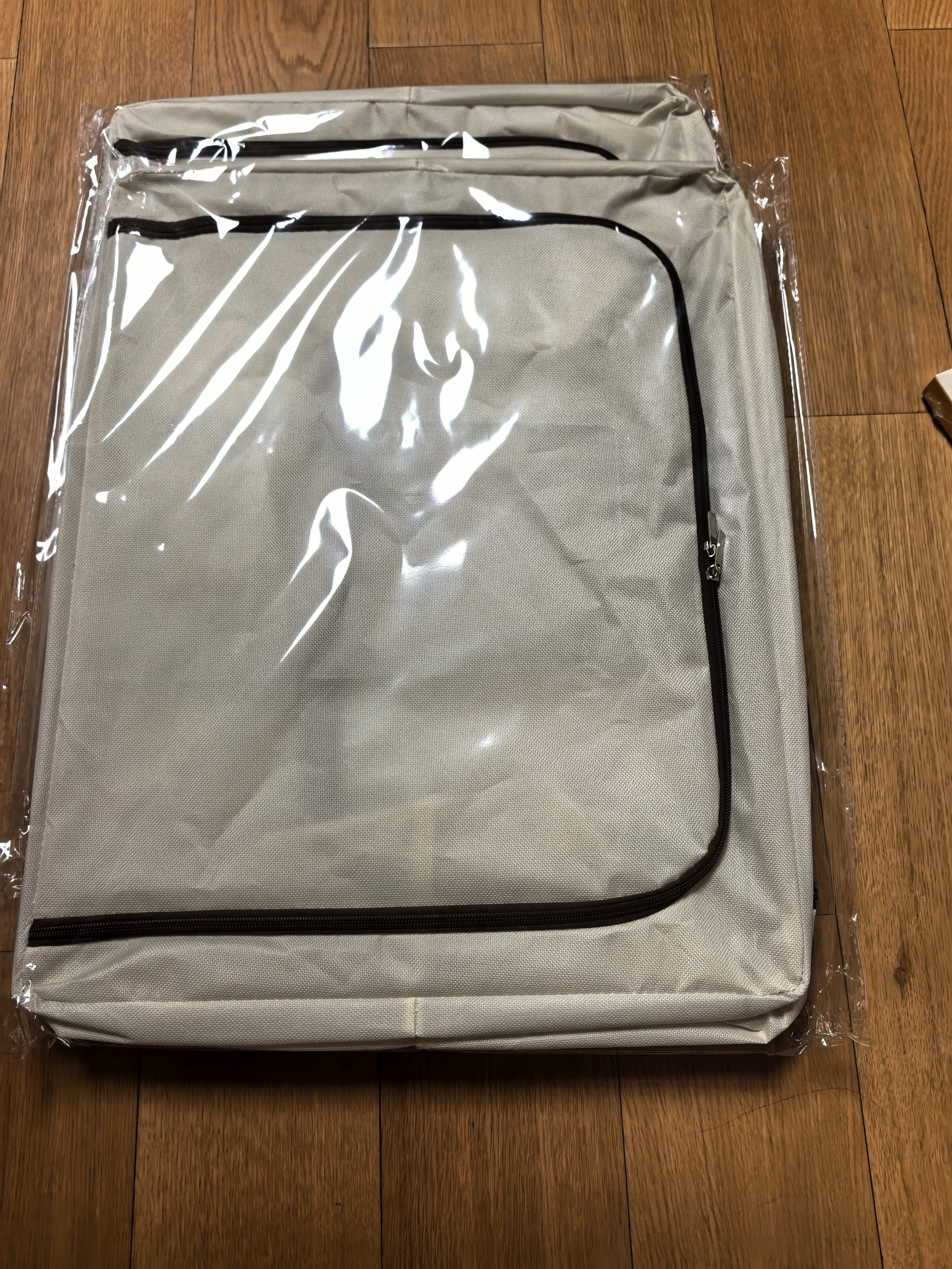 京东京造衣物收纳箱布艺衣服收纳盒整理箱衣柜储物箱百纳箱 66L2只装 实拍图