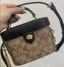 蔻驰（COACH）【品牌直供】奢侈品女包KAY盒子包斜挎棕CBQ35 生日礼物送女友 实拍图