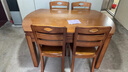 莱仕达京东居家优选实木餐桌椅组合伸缩折叠家用小户型饭桌子H06 1.38+4 实拍图