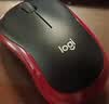 罗技（Logitech）M185鼠标 无线鼠标 办公鼠标 对称鼠标 黑色红边 带无线2.4G接收器 实拍图