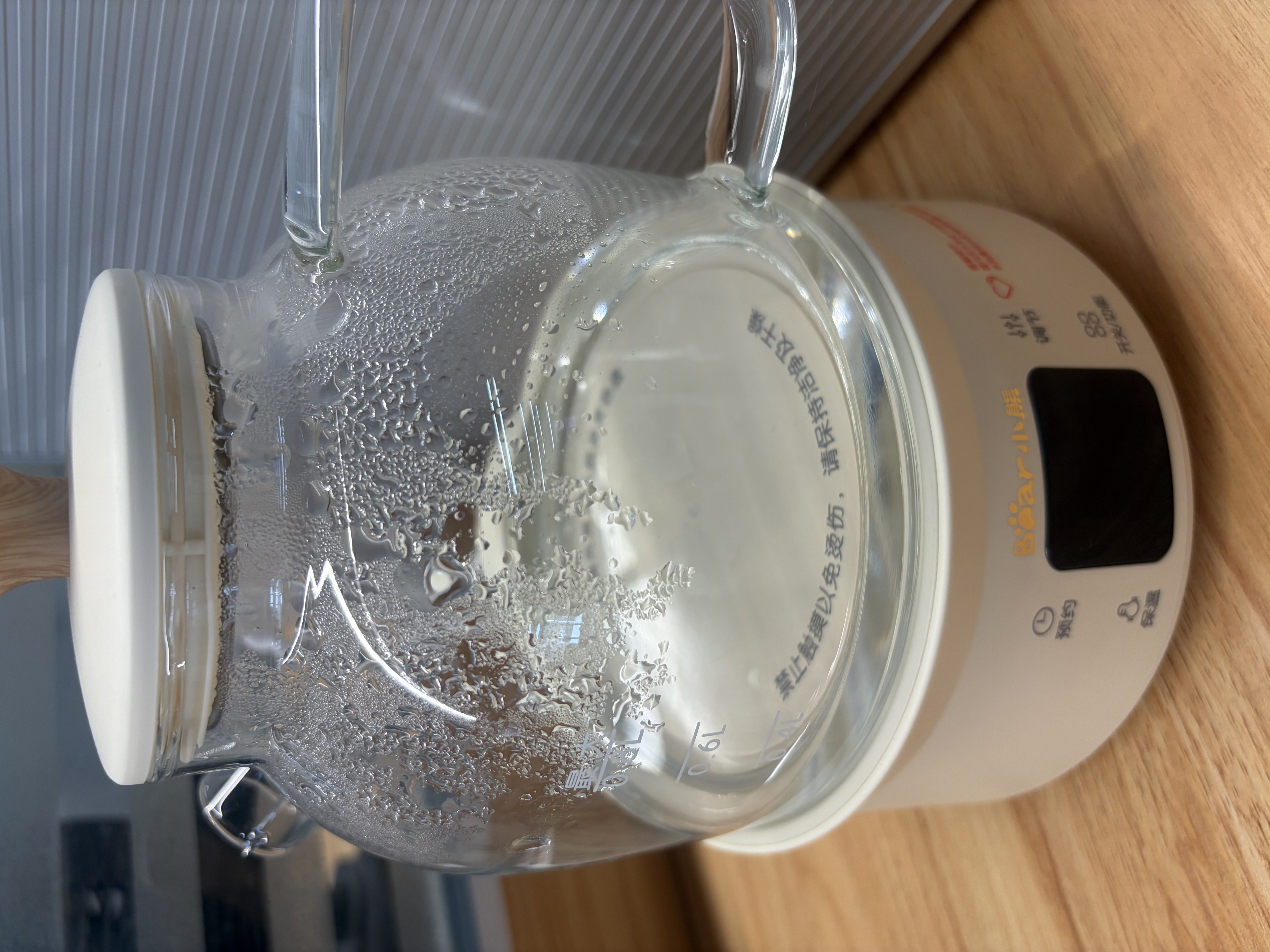 小熊（Bear）全玻璃壶0.8L养生壶 恒温壶 办公室小型迷你煮茶壶 0胶水  24h保温煮水壶 YSH-M08B3 礼物 实拍图