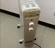 美的（Midea）【金缕衣】家用电热油汀取暖器立式电暖器 13片电暖气 全屋升温取暖神器/节能加湿烘衣NY2213-18GW 实拍图