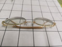 立米近视眼镜男女同款圆形金属眼镜框复古文艺配度数防蓝光平光护目镜 金色 配1.56非球面防蓝光镜片 实拍图