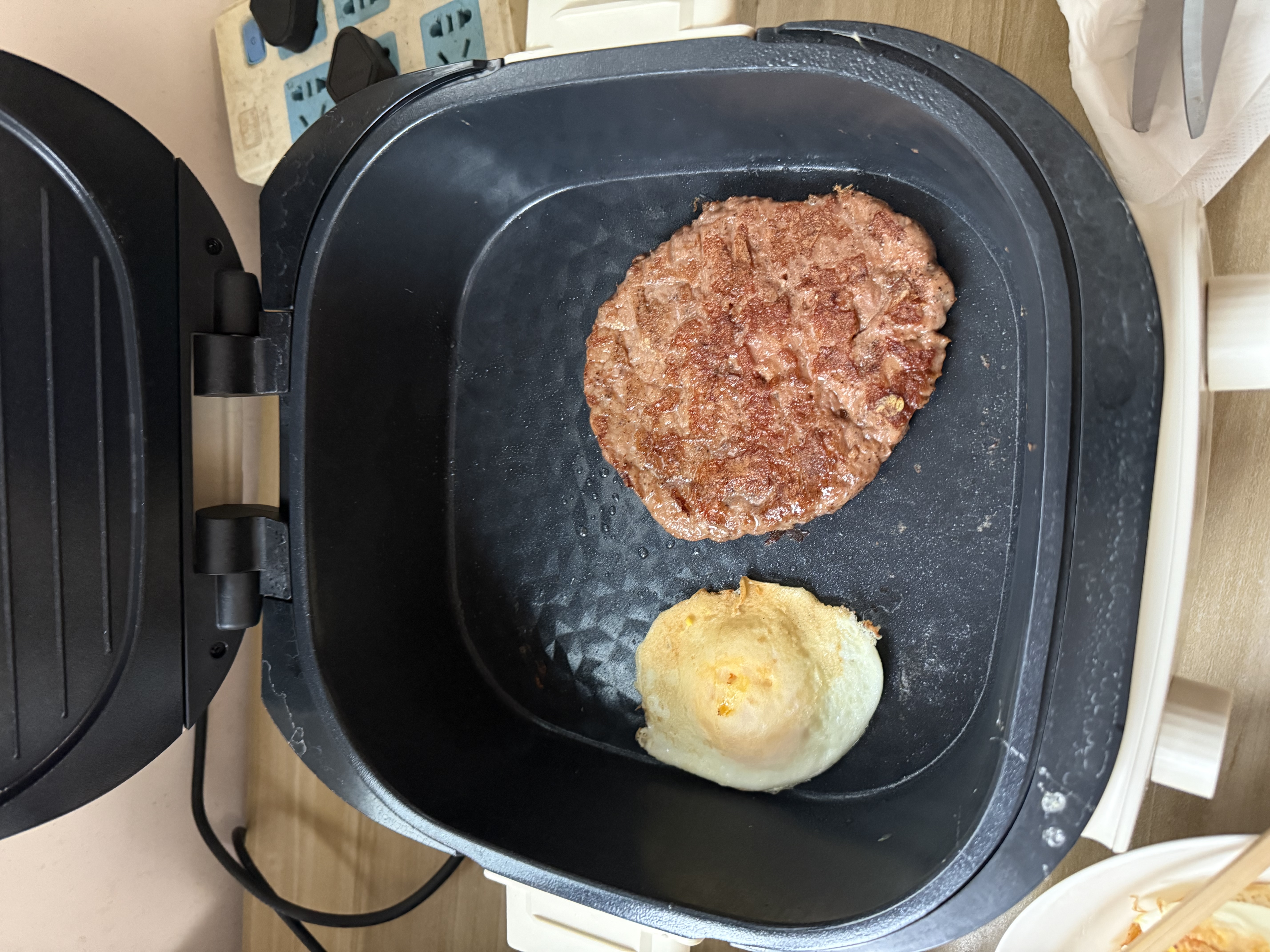 美的（Midea）电饼铛 电饼档家用上下可拆 电蒸锅煮锅火锅 煎饼烙饼锅 0氟钛陶早餐机75mm双旋火力可调 JKC2875 实拍图
