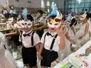 罗蒙男童礼服夏季儿童毕业演出服幼儿园背带裤花童 黑色套装 120 实拍图
