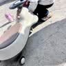 贝易BEIESTATE典藏扭扭车 1-3岁儿童摇摇车可坐大人防侧翻声光音乐款 云母灰 实拍图