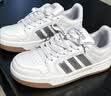 adidas ENTRAP美式校园风运动鞋少年感复古篮球风板鞋阿迪达斯   白/金色   42 实拍图