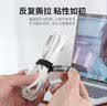 山泽魔术贴扎带理线带 数据线收纳 猫眼固定理线器 电源线桌面收纳捆线束线带 5条装 MST-24 实拍图