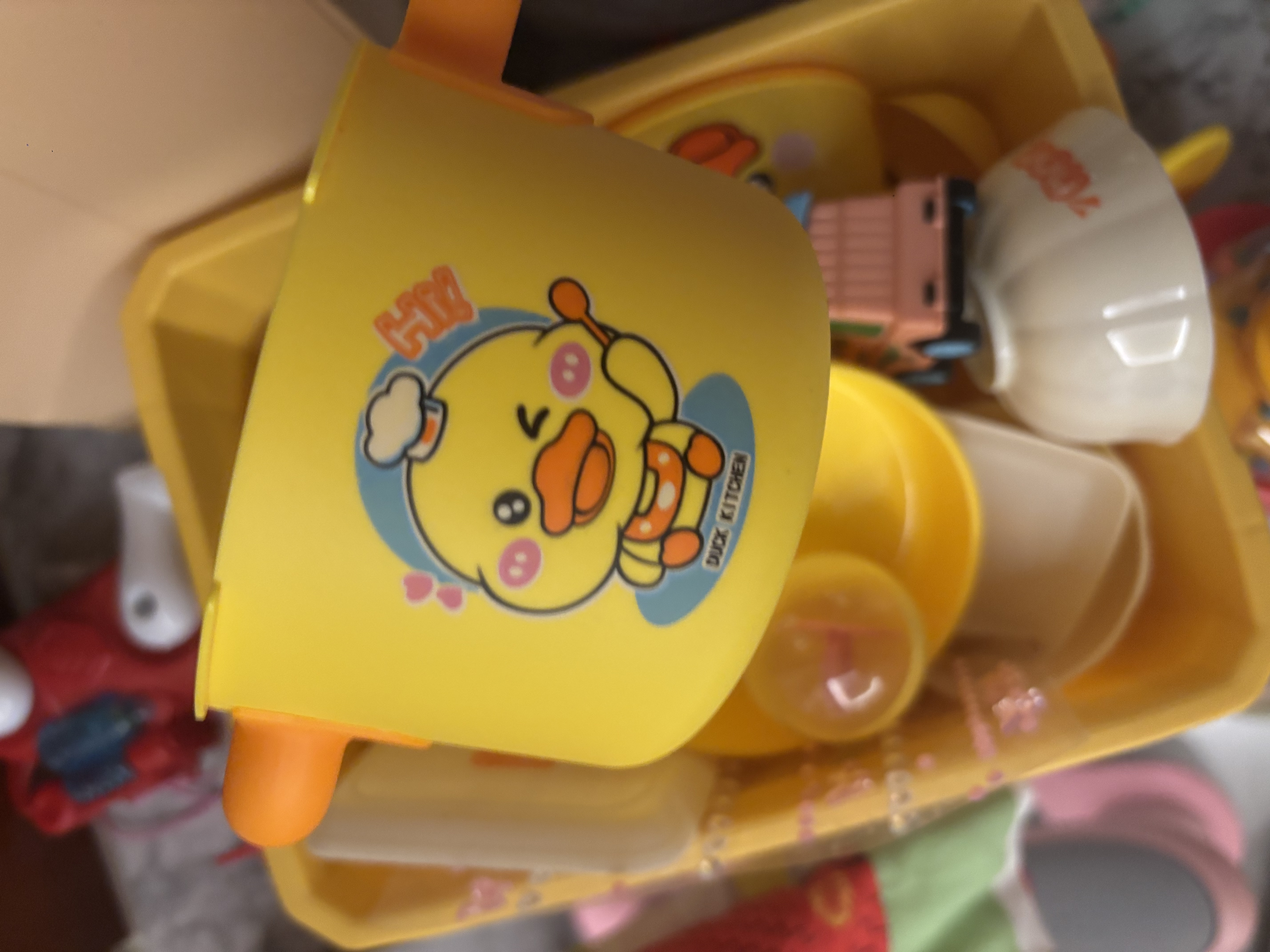 喜迪奇小黄鸭过家家迷你小厨房做饭玩具男女孩声光电磁炉切切乐生日礼物 实拍图