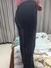回力女士休闲裤2026新款秋冬藏青色阔腿裤加绒运动裤小个子窄版直筒裤 实拍图