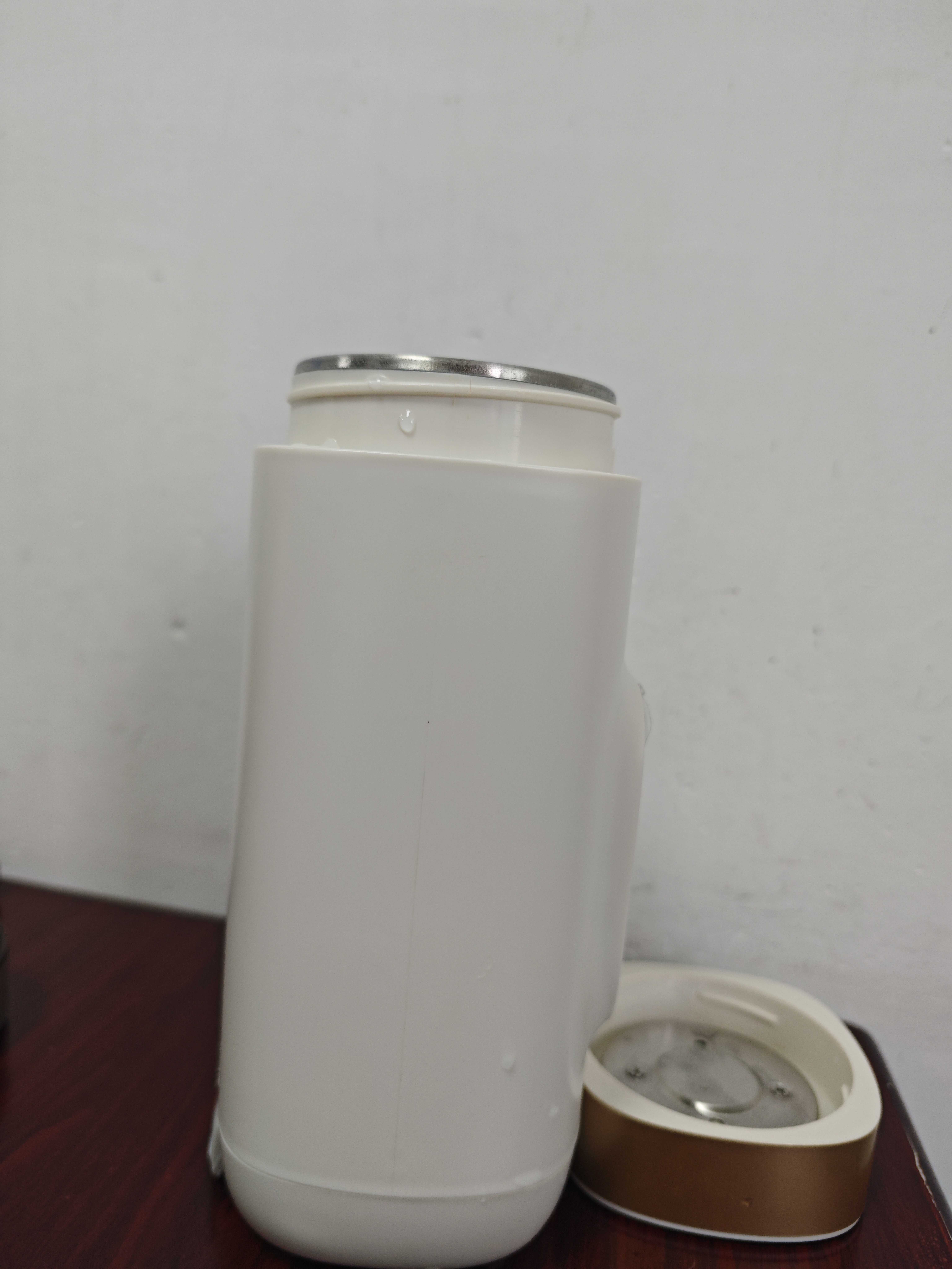摩动便携式烧水杯650ml便携电热水壶电热水杯316不锈钢旅行加热烧水壶恒温壶婴儿冲奶生日礼物DSB01B 实拍图