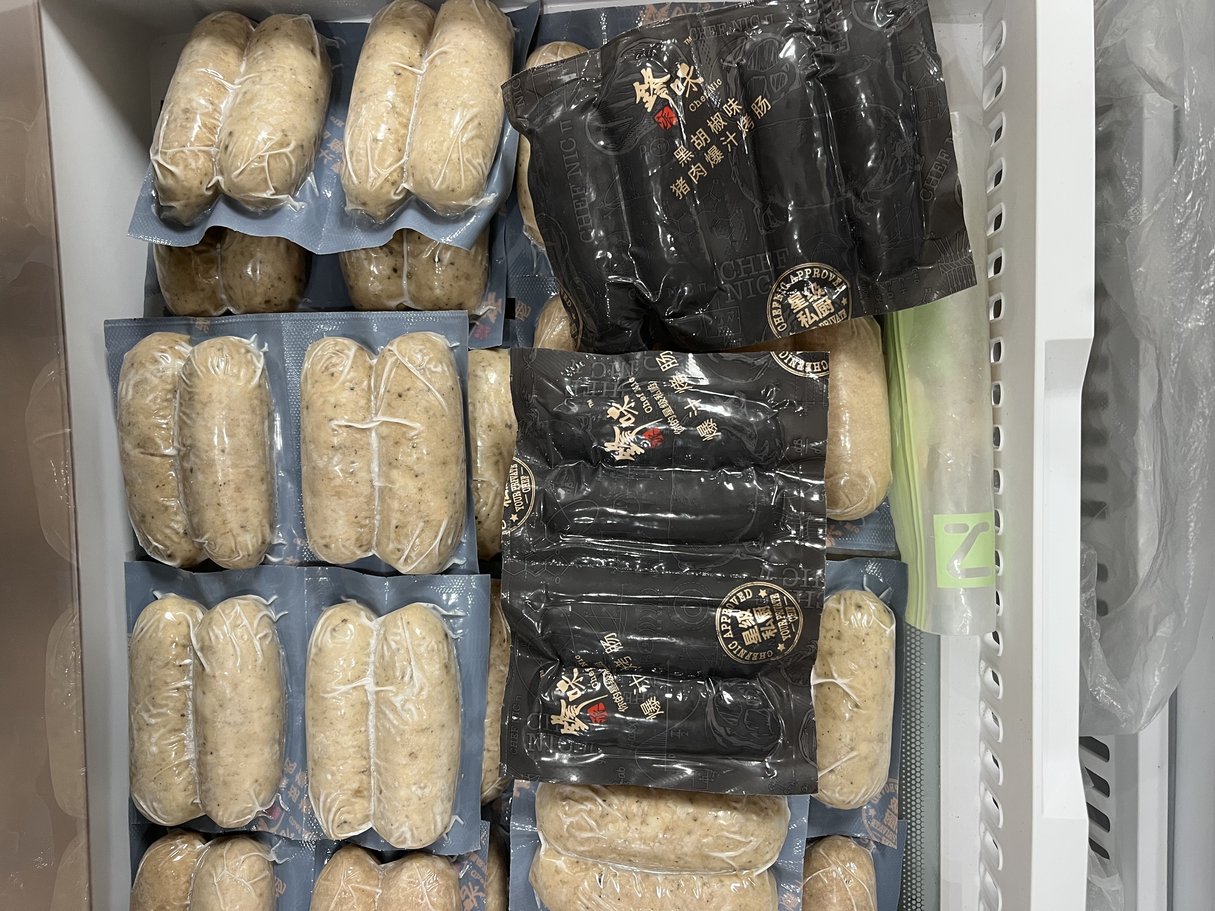锋味派烤肠纯肉香肠黑胡椒味400g/8根早餐火腿肠半成品烧烤空气炸锅食材 实拍图