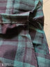 啄木鸟长袖衬衫男春秋季外套男士休闲上衣服男装青年潮流百搭格子衬衣男 CS1919墨绿格 3XL 实拍图