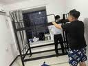 加厚双层床铁艺上下铺学生钢架高低床双人员工宿舍单人铁架上下床 特厚碳钢双层黑0.9米宽【送床板】 实拍图