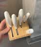 双立人（ZWILLING）银点刀具套装厨房刀具全套砍骨刀水果刀削皮刀菜刀家用厨具白色6件套 实拍图