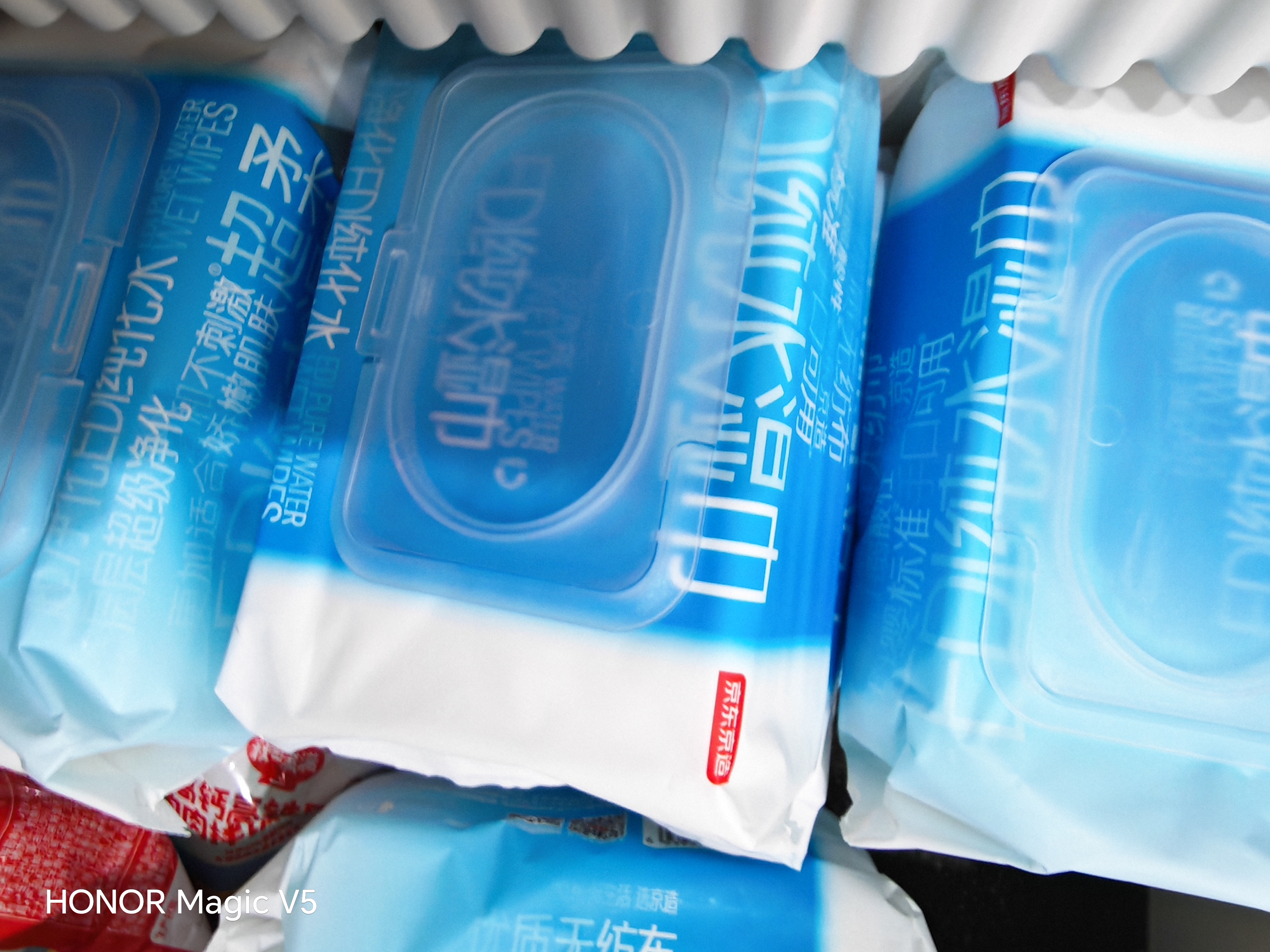 京东京造EDI纯水湿巾80片*10包 洁肤湿纸巾 手口湿巾纸无酒精 实拍图