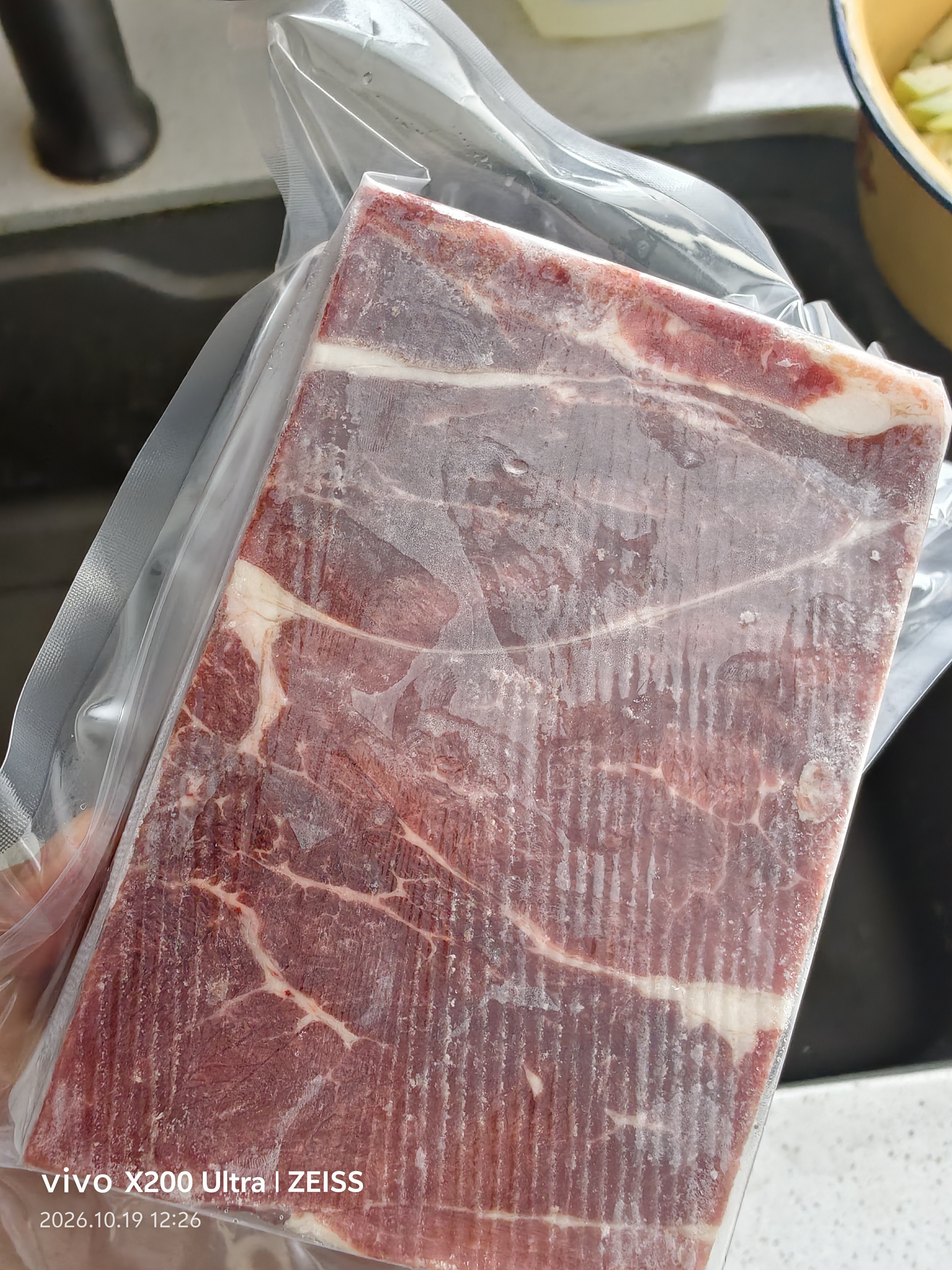 京东超市海外直采 进口原切大块牛肩肉净重3斤 炖煮 烧烤 炒菜 实拍图