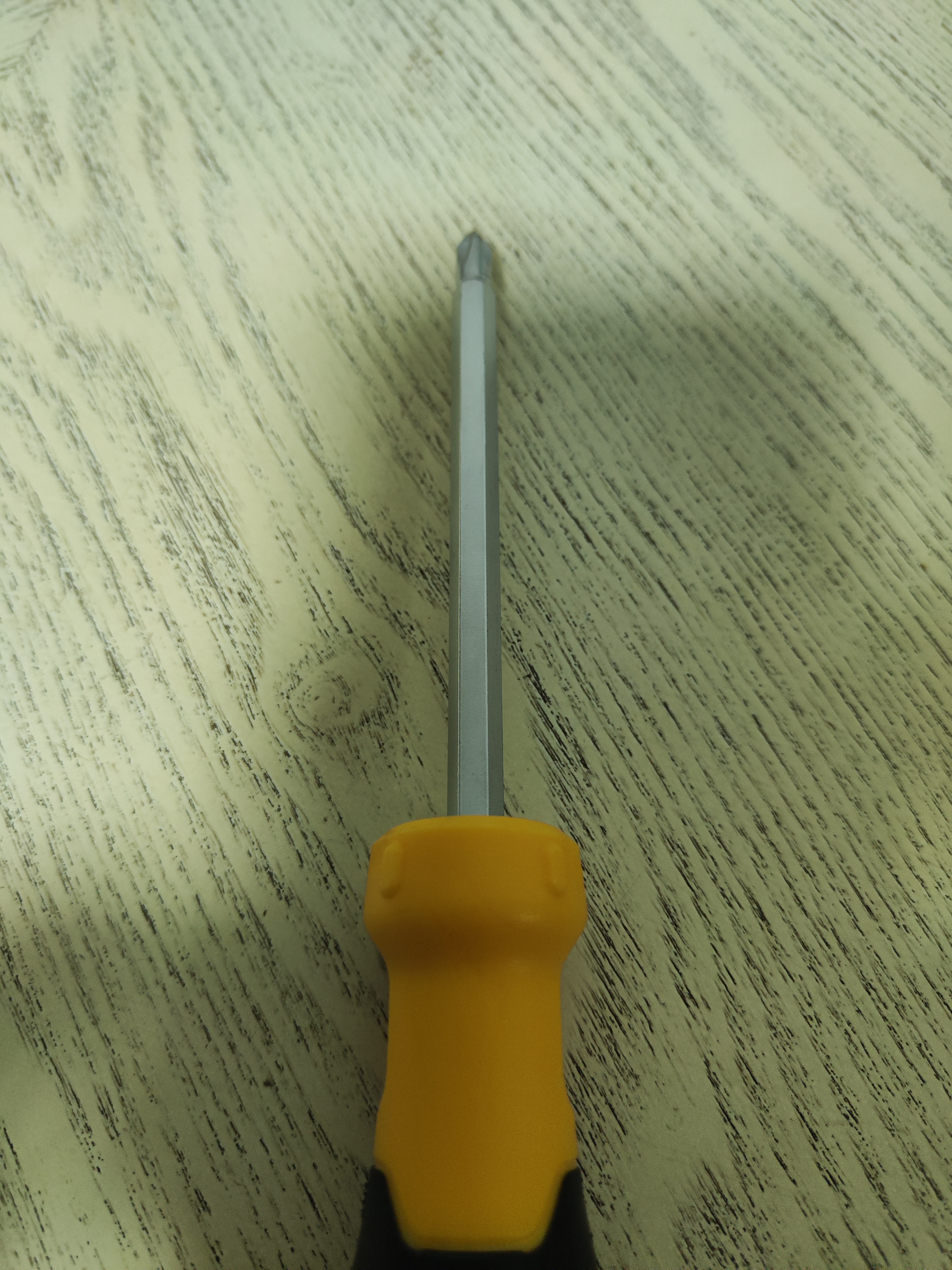 得力（deli）橡胶柄两用螺丝批螺丝刀十字一字两用双头起子6*100mm DL626001 实拍图
