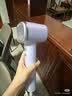 松下（Panasonic）【护发看得见】空气发梳负离子高速护发吹风机家用低噪速干电吹风送女生生日礼物云水蓝EH-WNE6M 实拍图
