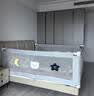 丸丫K2婴儿床围栏宝宝防摔防护栏床护栏防掉挡板三面免打钉1.8x2米 实拍图