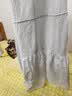 优衣库棉麻条纹层叠连衣裙/无袖女装/裙子484787 01 乳白色 M 实拍图