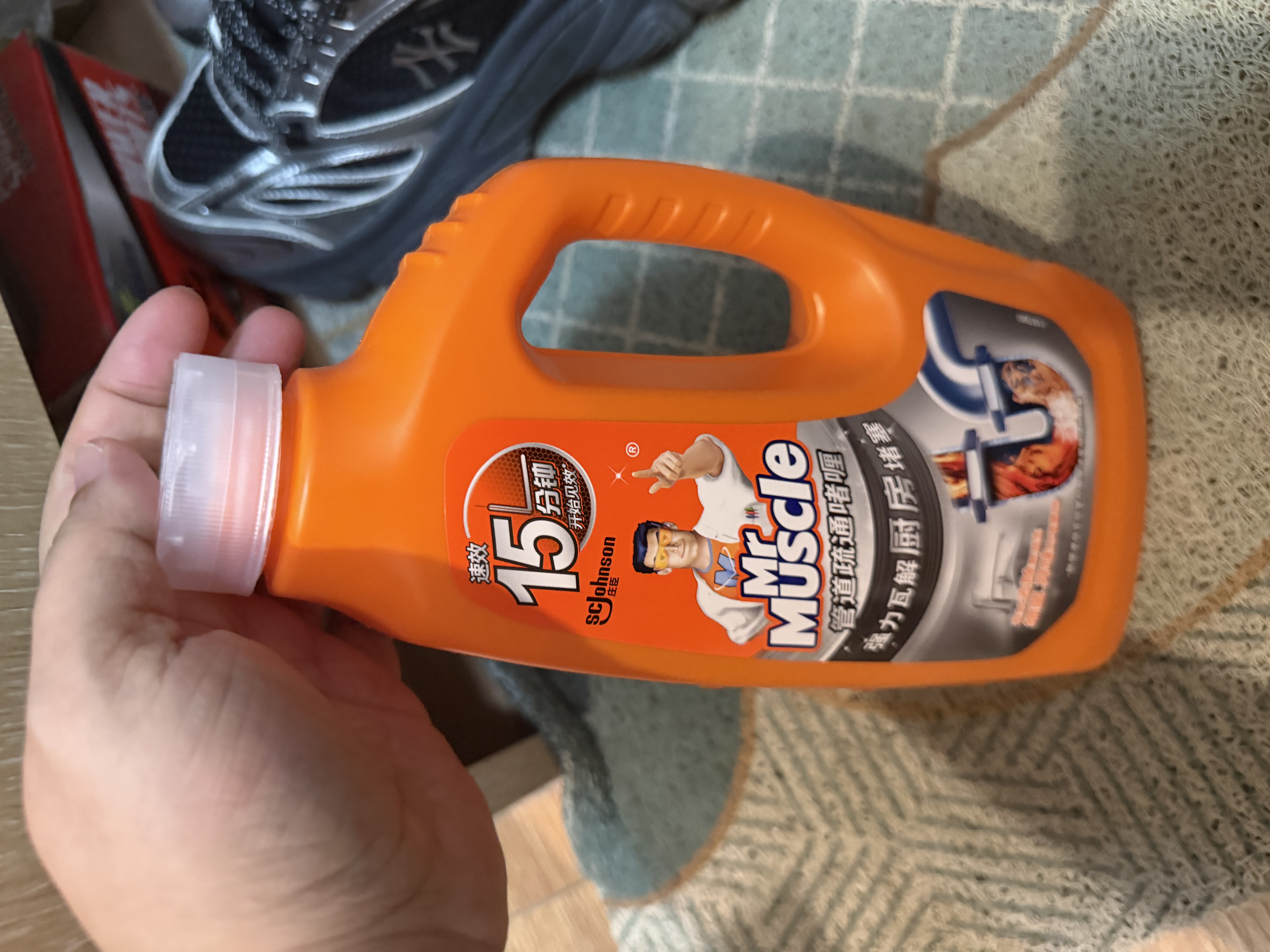 威猛先生（Mr Muscle）管道疏通啫喱 960ml 厨房专用 下水道强力疏通剂 管道疏通神器 实拍图