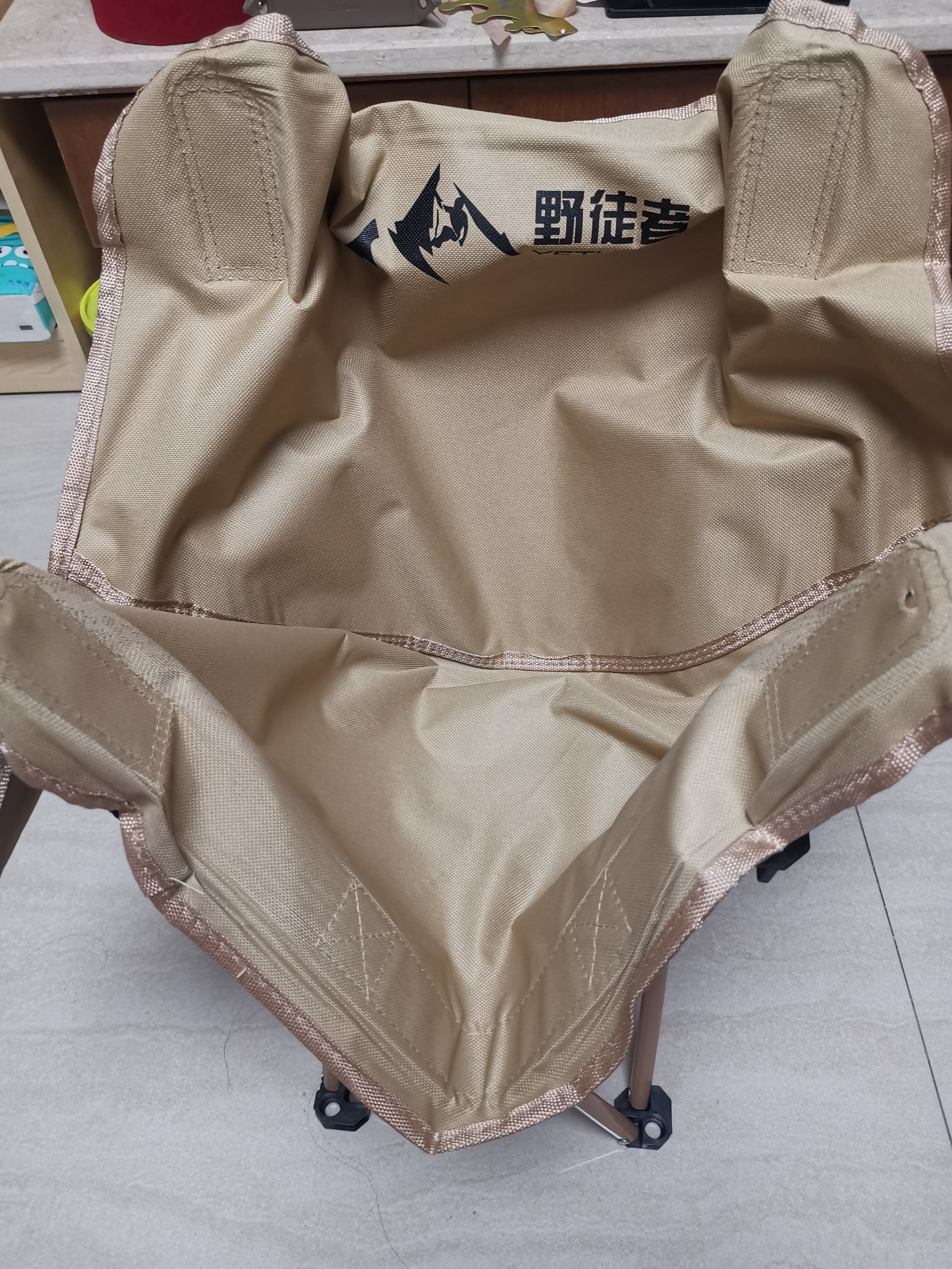 YTZ户外折叠椅露营椅子躺椅便携折叠月亮椅小凳子折叠凳钓鱼凳 【店长力荐】暖沙黄+收纳袋 出口质量加粗 实拍图