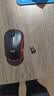 罗技（Logitech）M185鼠标 无线鼠标 办公鼠标 对称鼠标 黑色红边 带无线2.4G接收器 实拍图