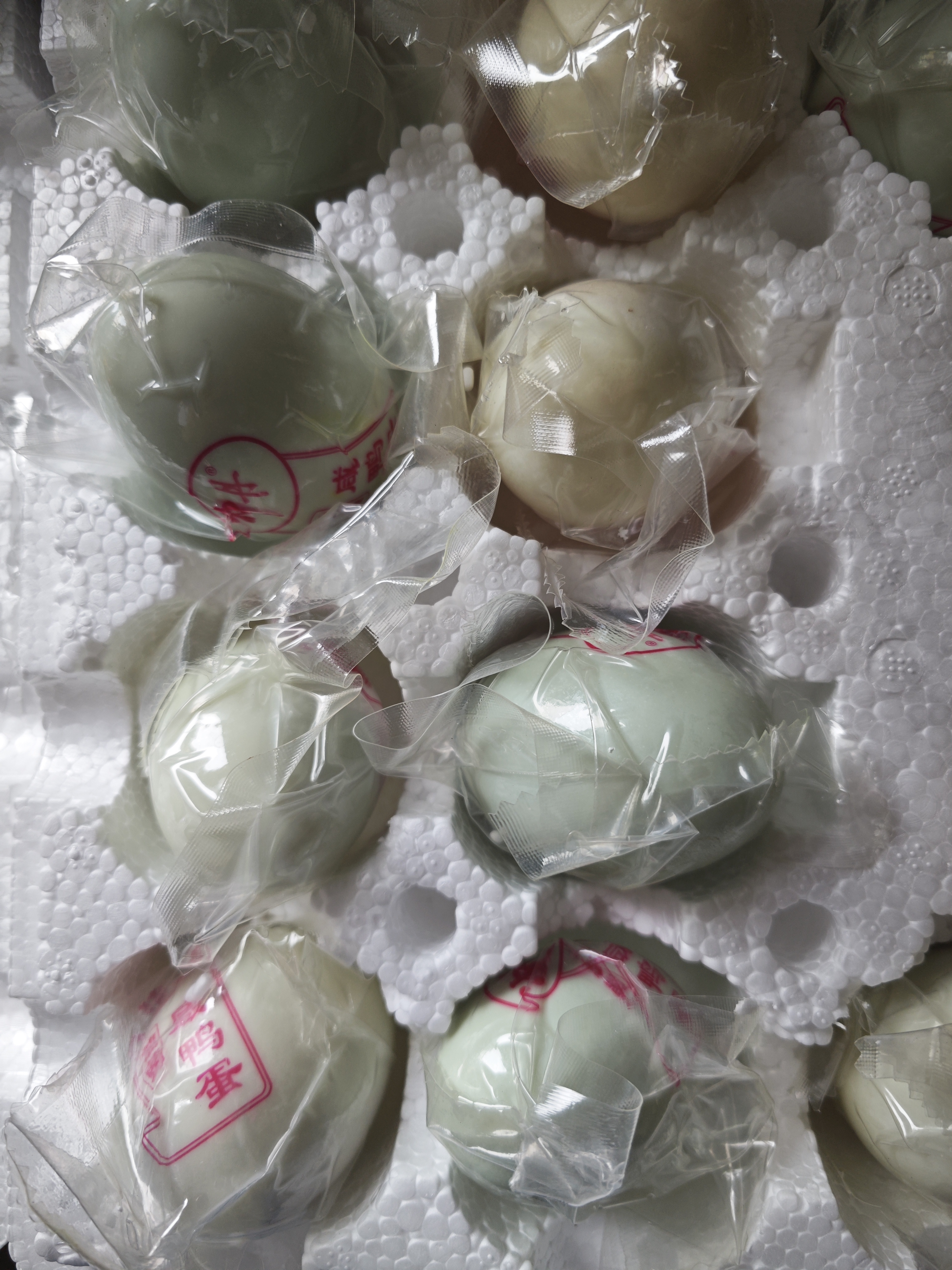 神丹熟咸鸭蛋流油 即食熟咸蛋 52g*18枚  家庭装 实拍图