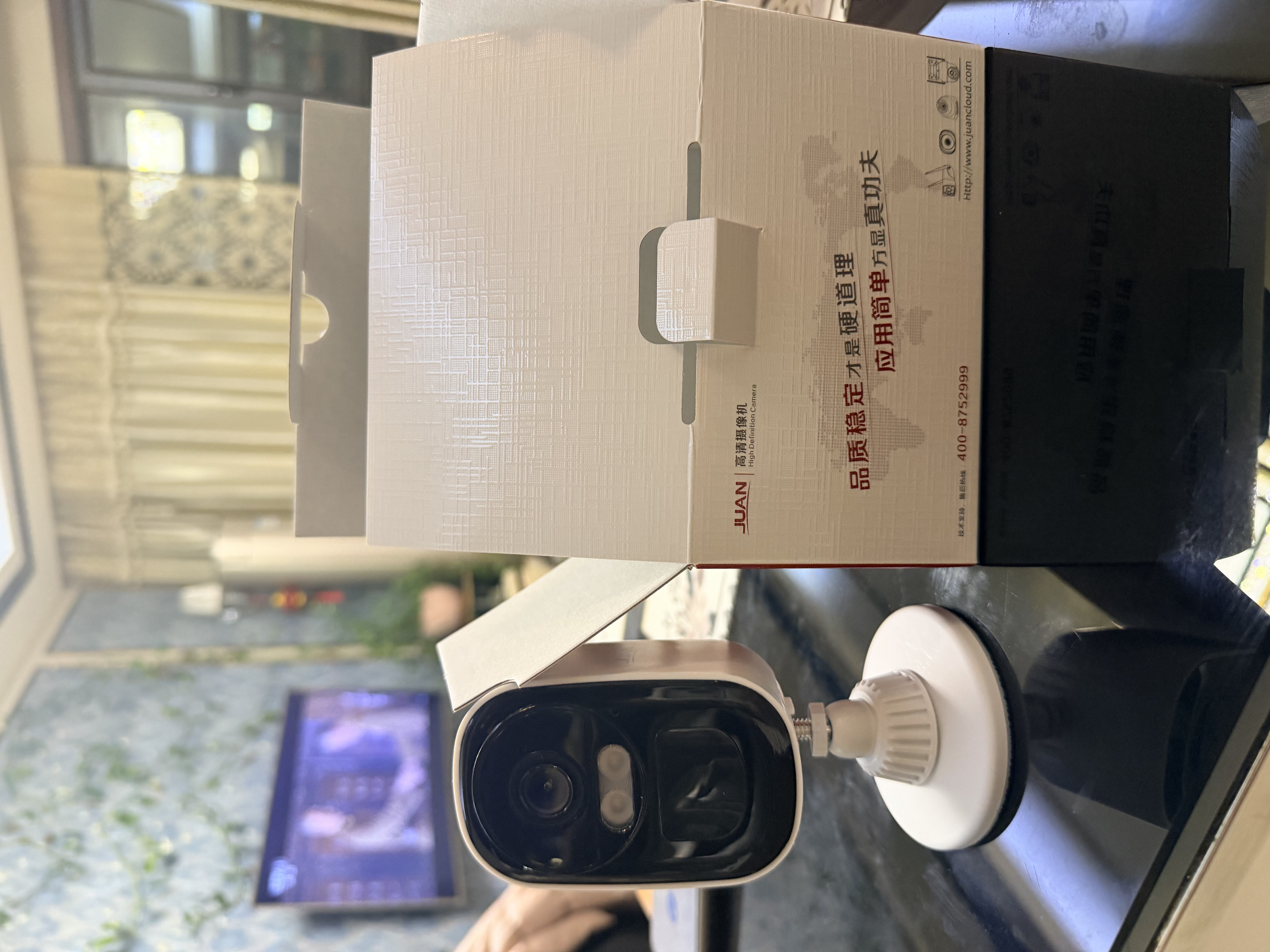 JUAN九安摄像头无线免插电4g终身免流量室内室外无需wifi家用高清入户门口专用监控摄像头360度无死角 实拍图