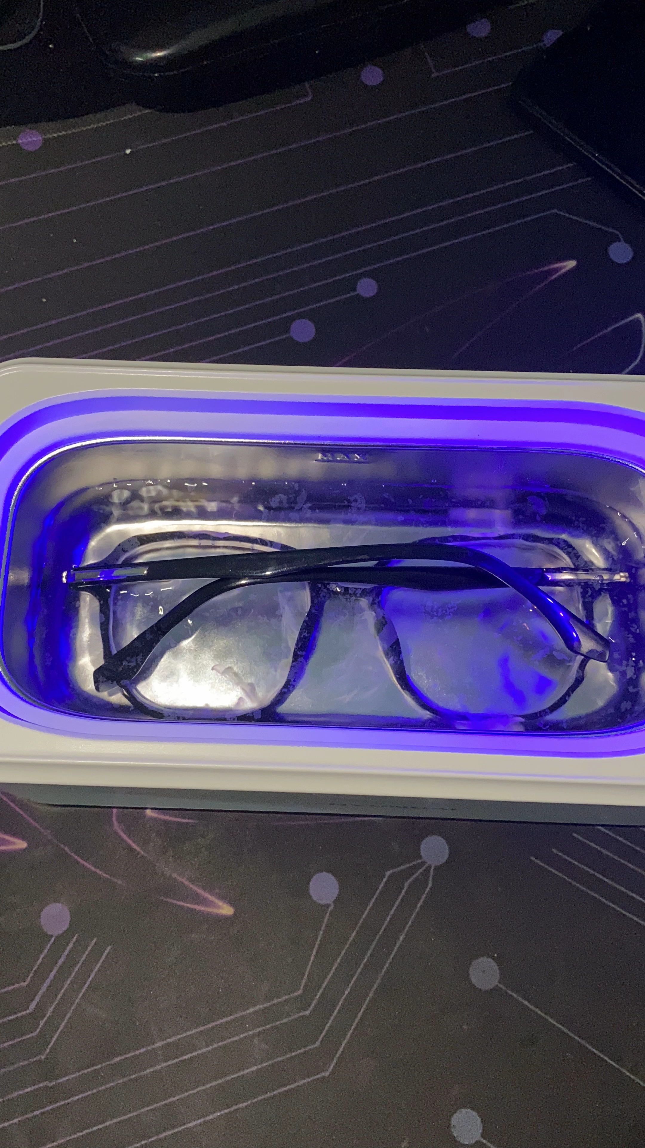 HYUNDAI超声波清洗机眼镜清洗器机全自动家用便携式洗眼镜机高频清洁牙套手表首饰大容量低噪音教师节礼物 实拍图