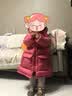 保姆鹅 【风墙】儿童羽绒服宝宝中长款护脸厚款外套保暖童装[NG2664] 石榴粉 130 实拍图
