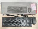 联想（Lenovo）KM210键盘鼠标套装 有线键鼠套装 全尺寸商务办公  笔记本电脑键盘台式机一体机 黑色 实拍图