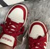 adidas ENTRAP美式校园风运动鞋少年感复古篮球风板鞋阿迪达斯   亮白/浅猩红   43 实拍图