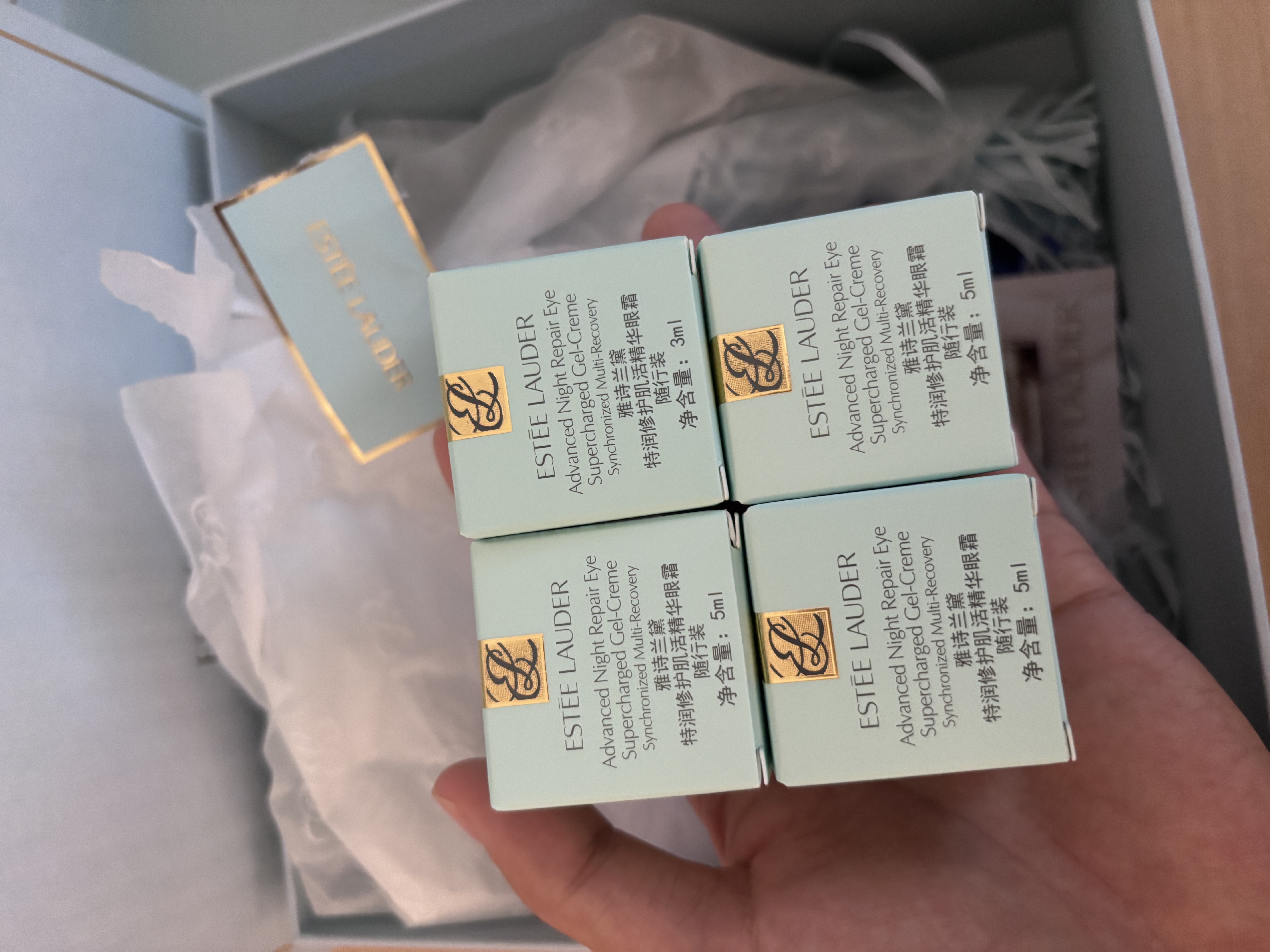 雅诗兰黛小棕瓶精华眼霜15ml淡纹紧致抗老护肤品套装化妆品礼盒生日礼物 实拍图