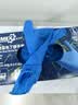 爱马斯一次性丁腈手套加厚耐用防油耐酸碱 实验室工业清洁100只/盒 蓝色APFNCHD 大号 实拍图