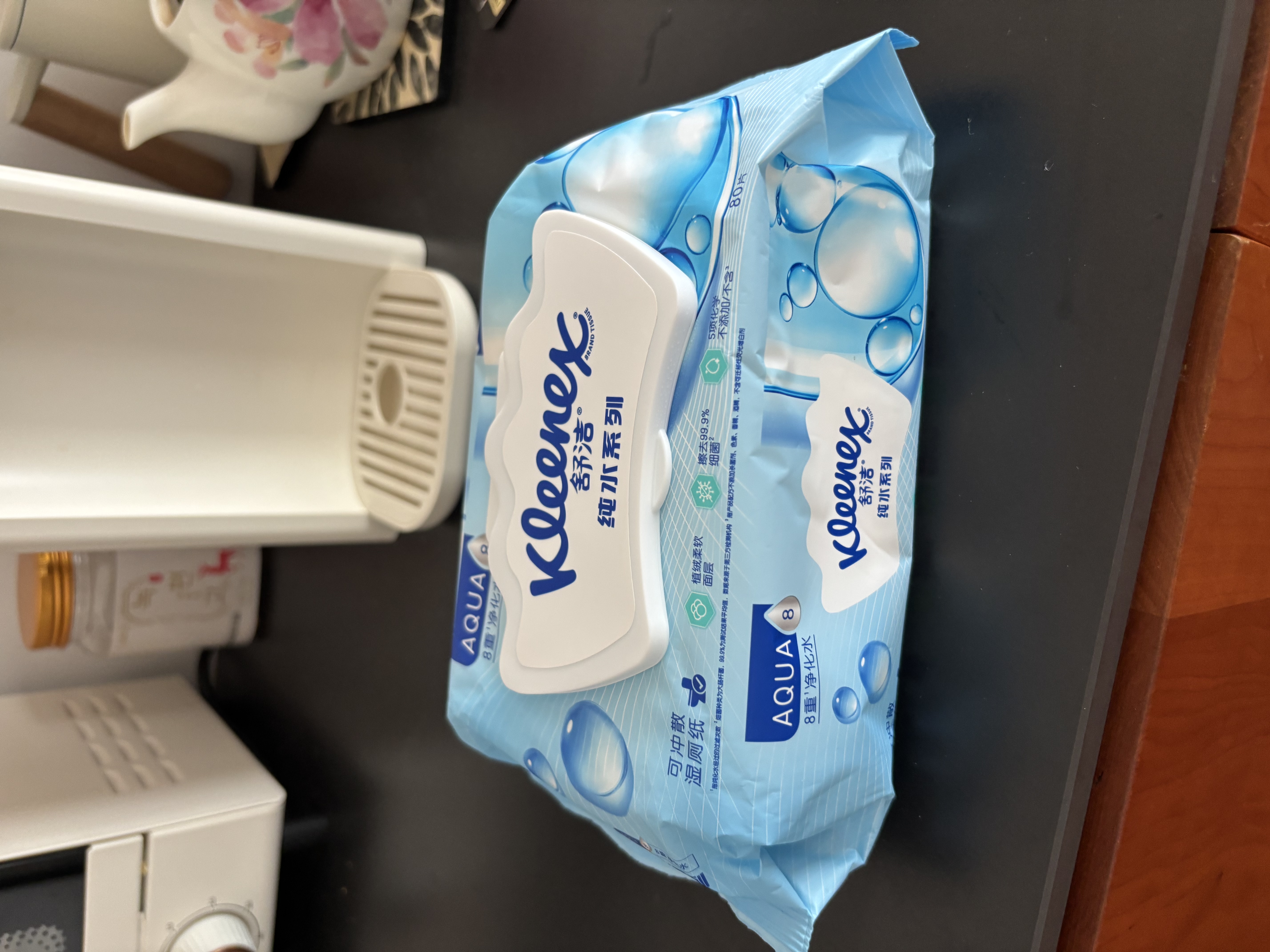 舒洁（Kleenex）湿厕纸80抽*1包试用装纯水洁厕湿巾湿纸巾厕纸 实拍图