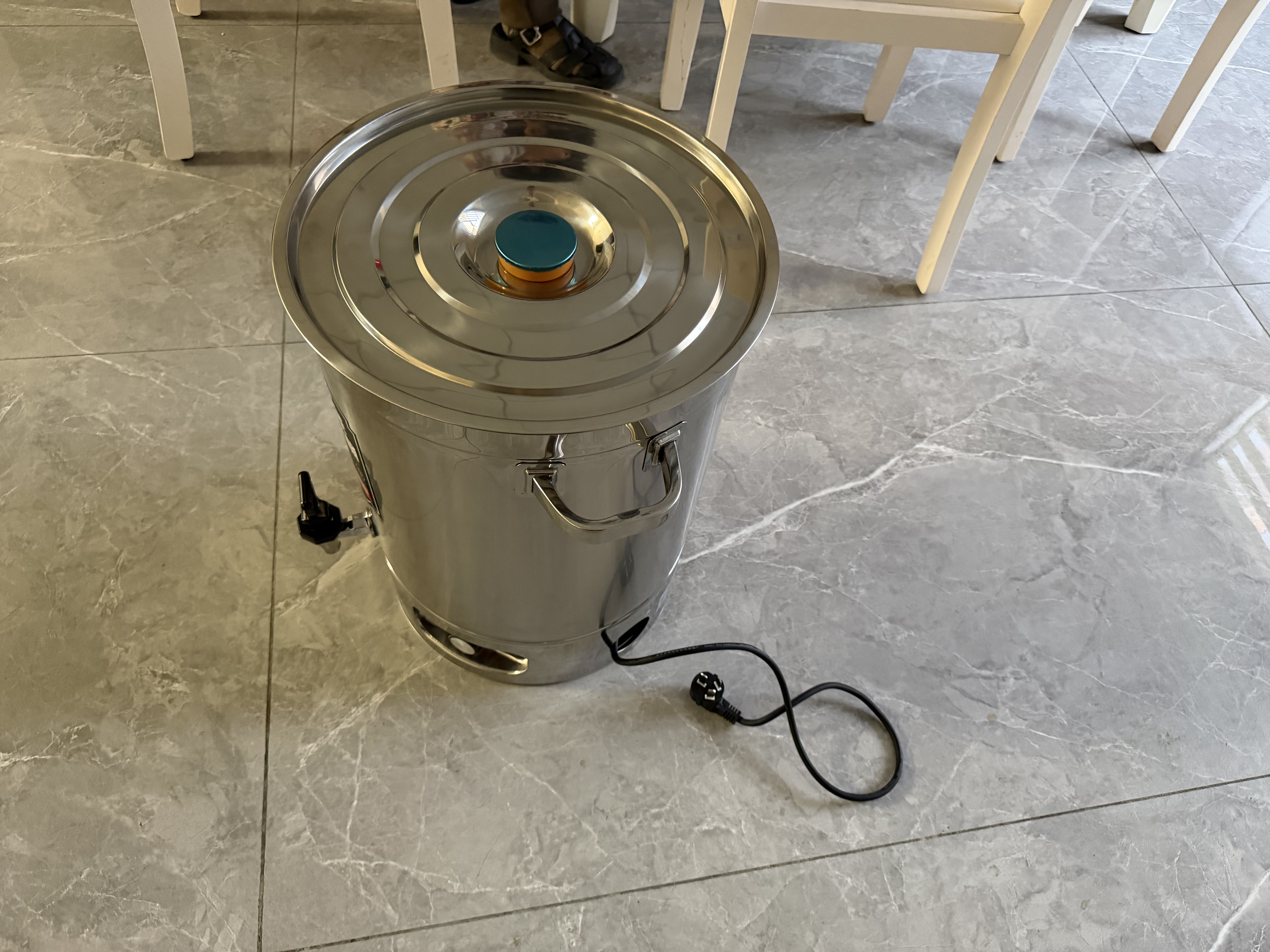 三鼎SD-50L-D 71斤大容量商用烧水桶 不锈钢保温防干烧 大型奶茶店/食堂/工厂/月子开水桶加厚款 实拍图