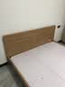 全友家居 北欧原木风主卧室家用双人大床1.8米x2米现代简约板式床家具 实拍图