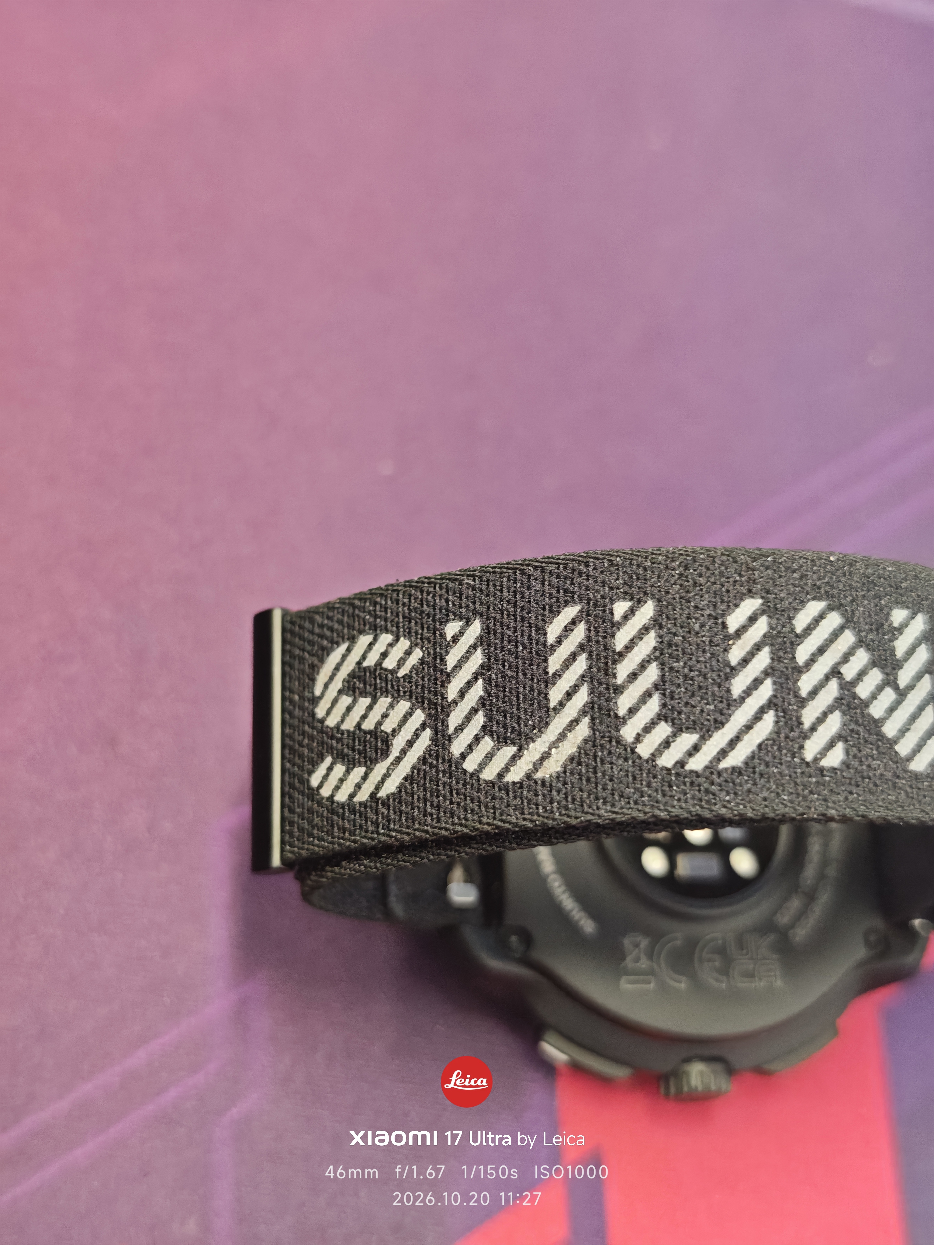颂拓（SUUNTO）RUN编织表带 适配RUN/Race S/ Vertical/ 9 Peak Pro 22mm 编织表带-幻影黑 实拍图