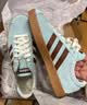adidas「T头鞋」VL COURT CLASSIC板鞋德训鞋男女阿迪达斯轻运动 浅闪光蓝/棕色/淡绿 (推荐女生买小半码)   37 实拍图