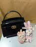 CHARLES&KEITH鳄鱼纹凯莉包手提斜挎婚包包女包生日礼物送女友CK2-50270880-1 Black黑色 S 实拍图