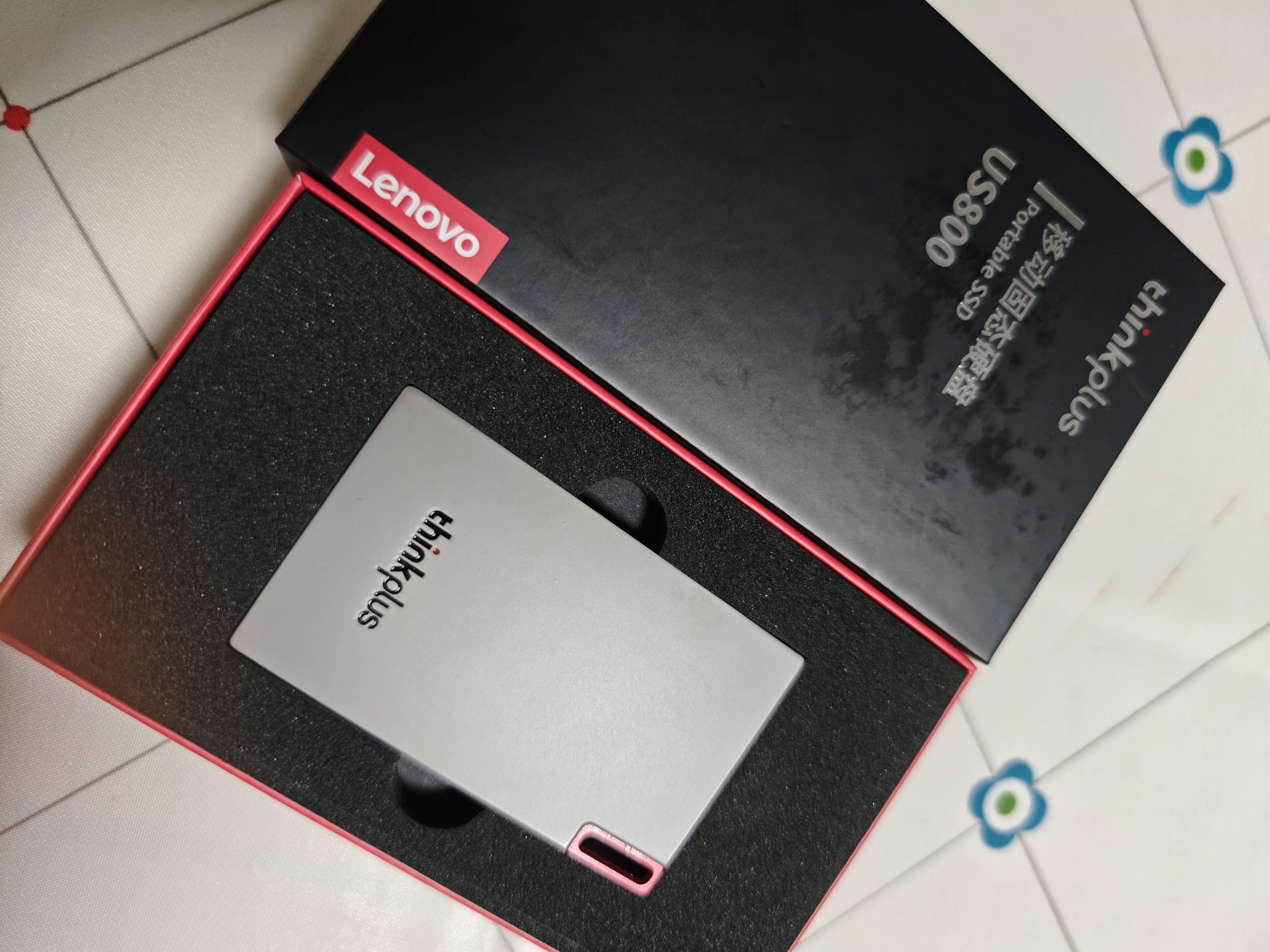 thinkplus联想 256G移动固态硬盘 Type-c接口PSSD移动硬盘小巧便携手机扩容盘 US800 实拍图