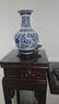 傲世景德镇陶瓷器青花瓷花瓶工艺品客厅摆件玄关办公室博古架装饰品 青花缠枝莲赏瓶+底座+证书 实拍图