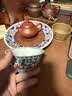 京东京造 釉里红缠枝莲压手杯 茶杯陶瓷功夫茶具压手杯主人杯礼盒120ml 实拍图